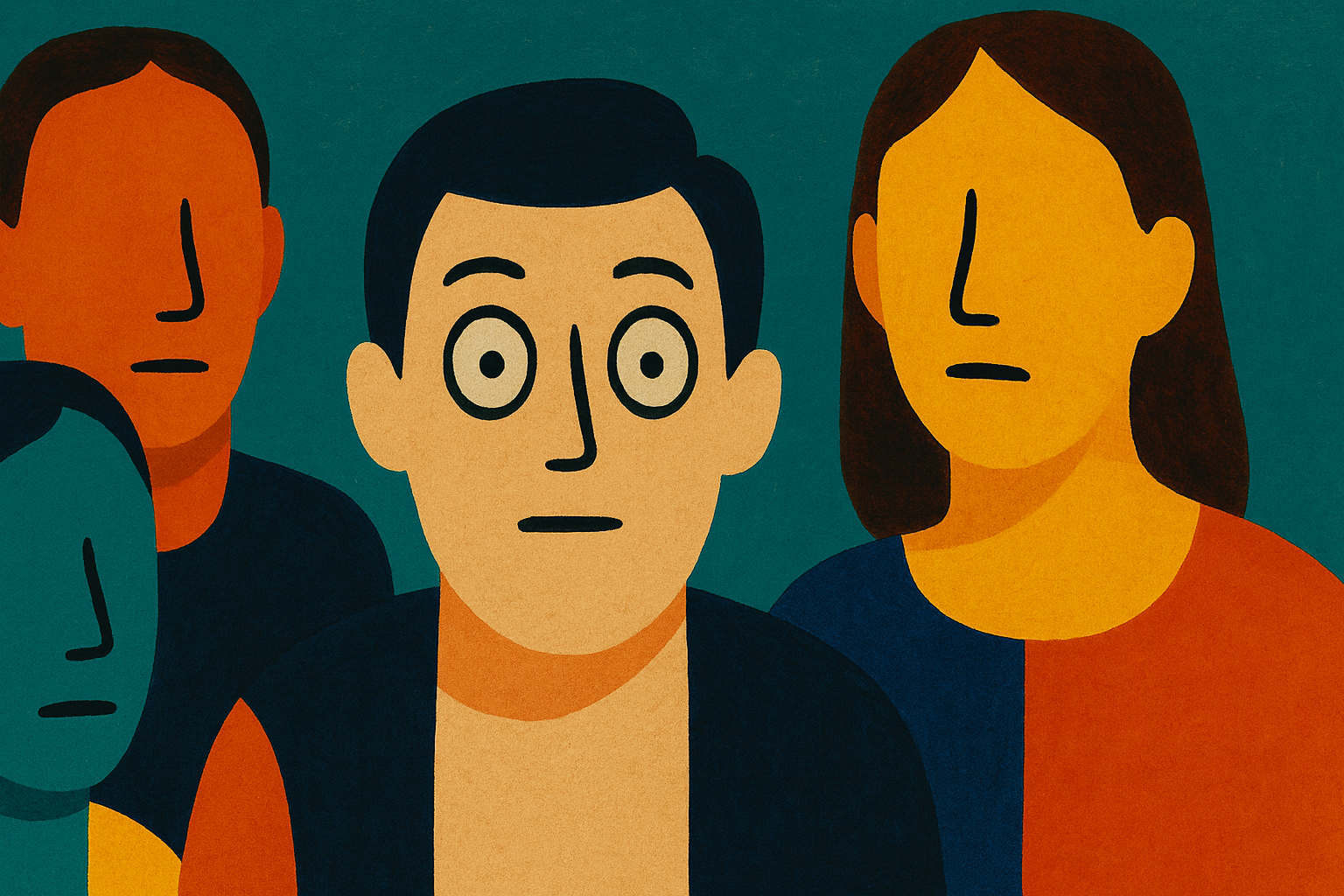 Illustration of multiple iphone screens